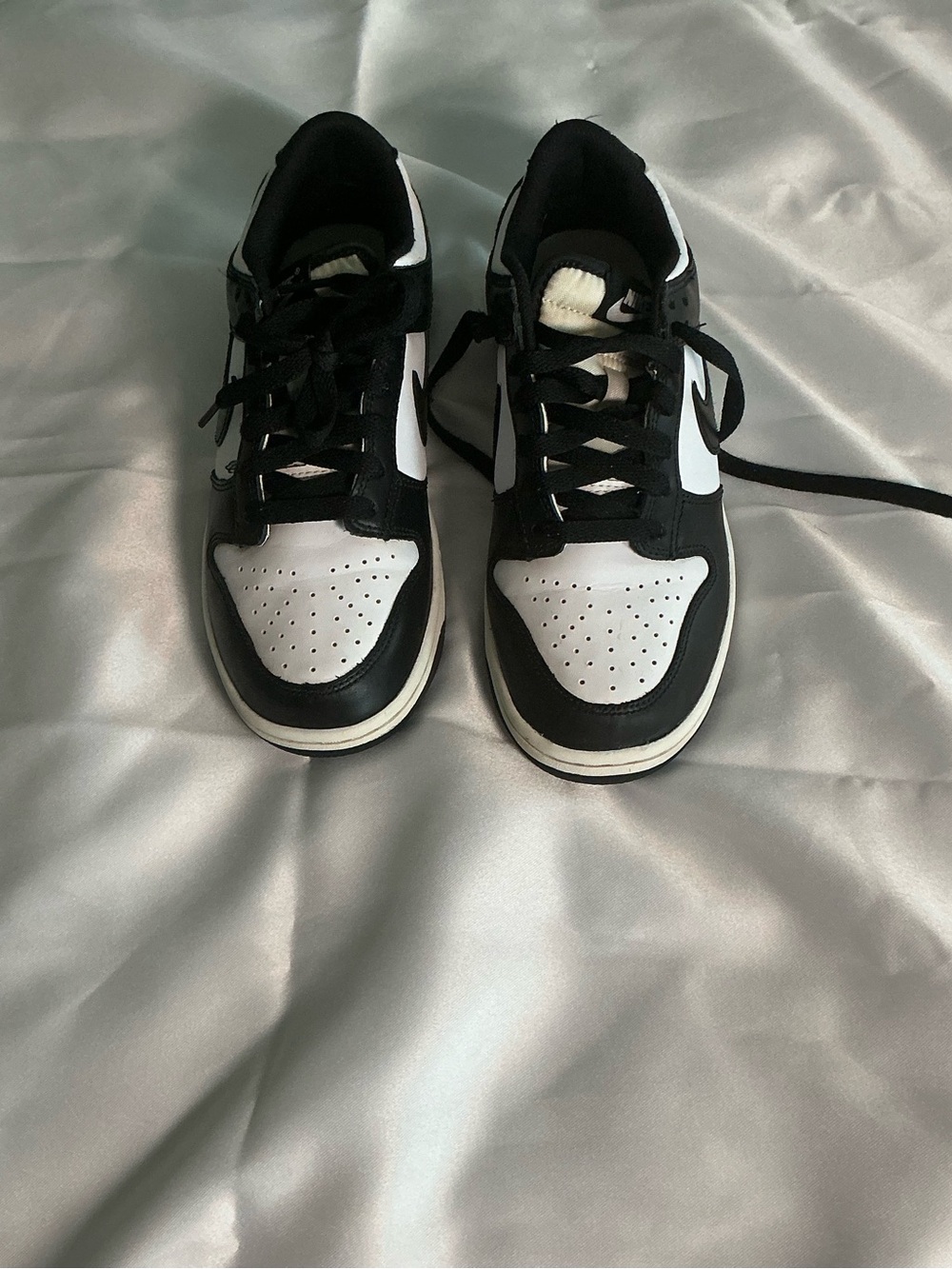 Nike Black and White Kids Low-Top Sneakers